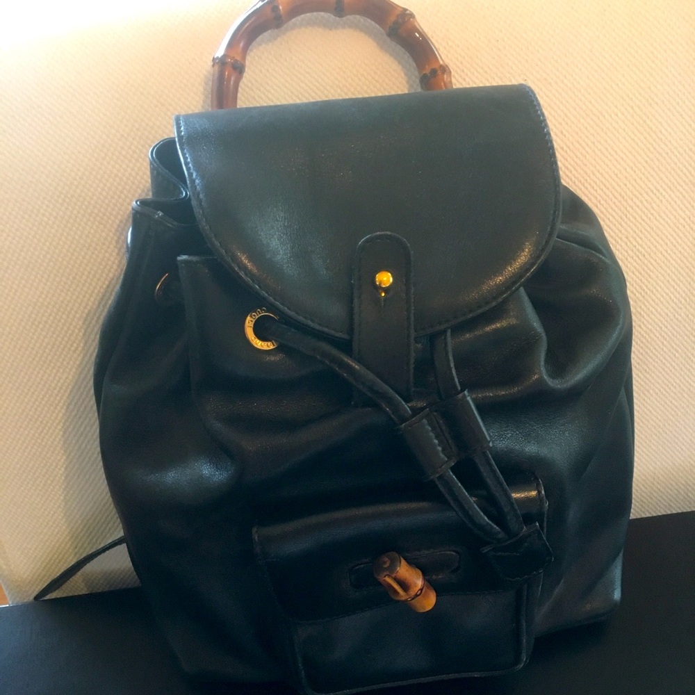 Small Gucci Black Backpack